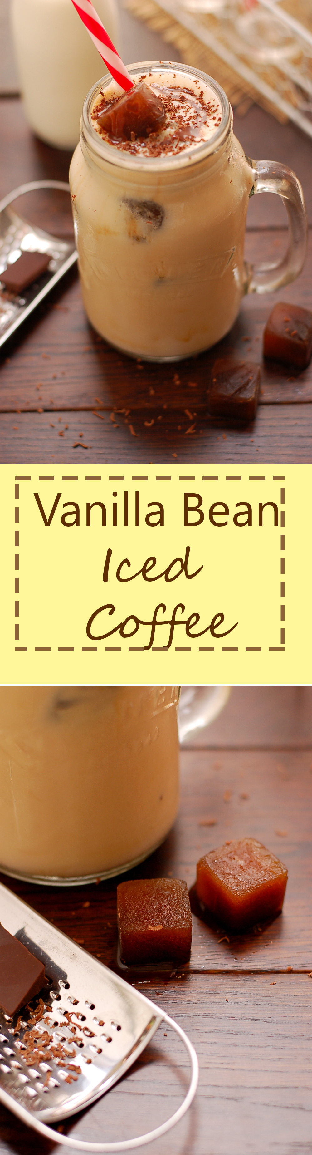 Yummy Vanilla Bean Iced Coffee. You will fall in love with it!