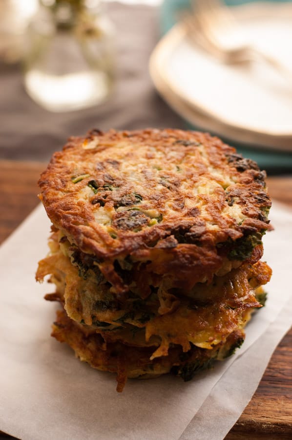 Potato Rosti with Kale and White Cabbage