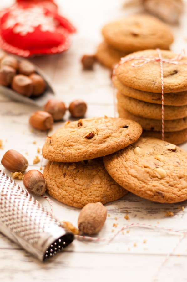 Nutmeg Cookies Chocolate and Hazelnuts