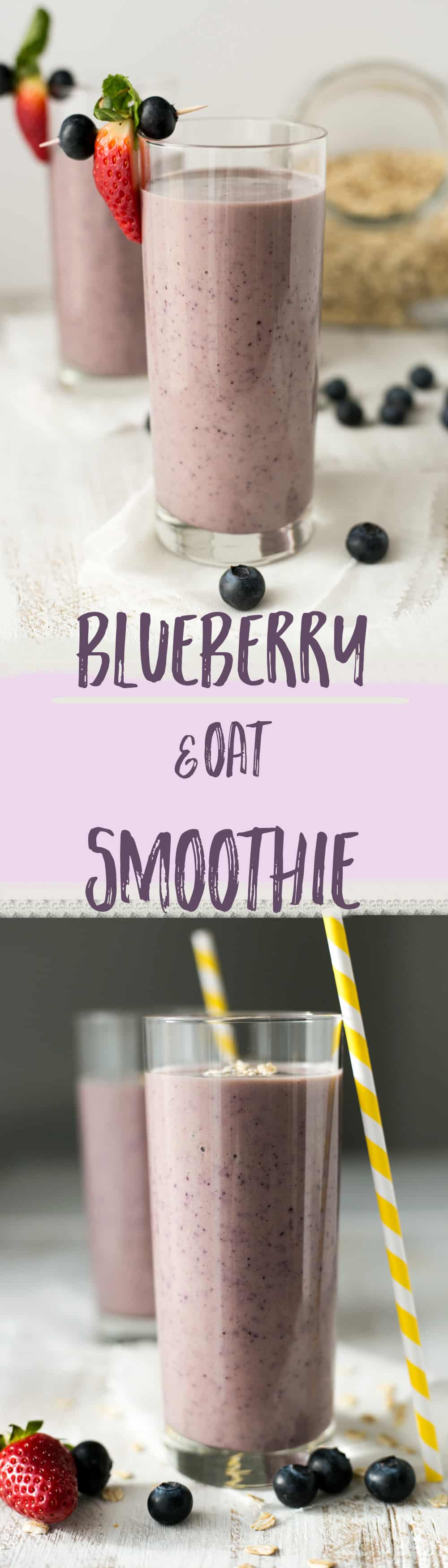  Classic blueberry & oat smoothie recipe. Quick, healthy and easy way to start your day! | via @annabanana.co