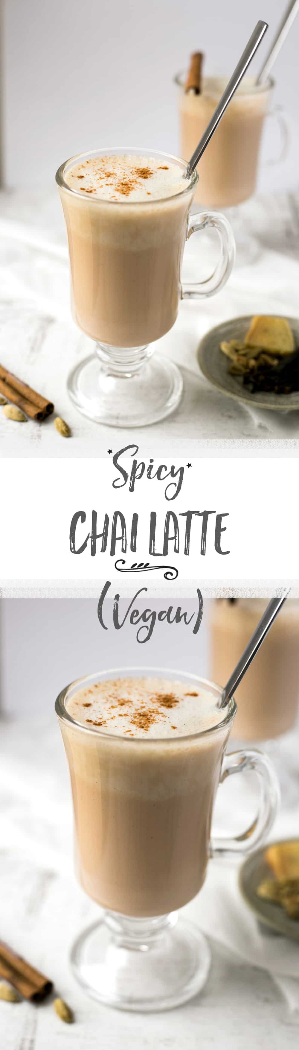 Smooth, delicious, spicy chai latte made with cashew milk and traditional spices. | via @annabanana.co