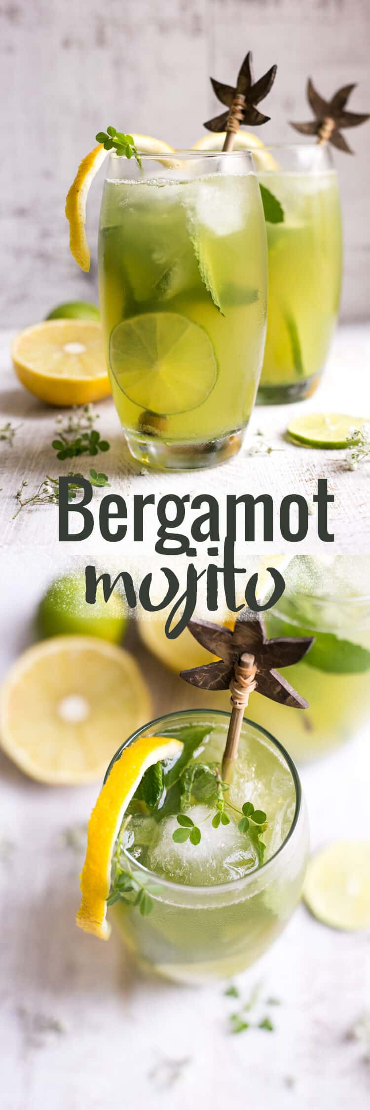 Beautifully fragrant bergamot mojito with fresh mint and Sorrento lemons | via @annabanana.co