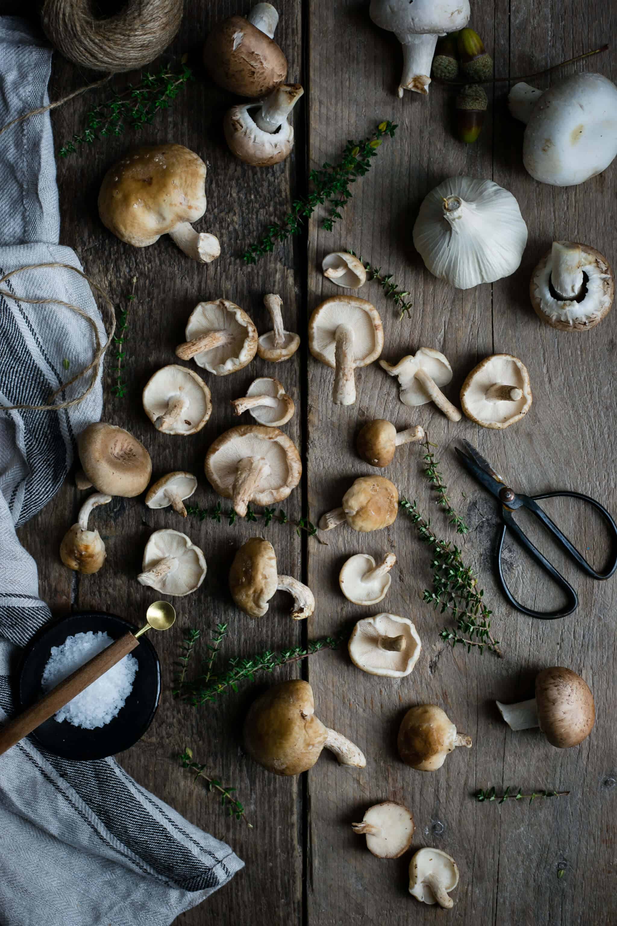 Mushroom Gnocchi with thyme and white wine | via @annabanana.co