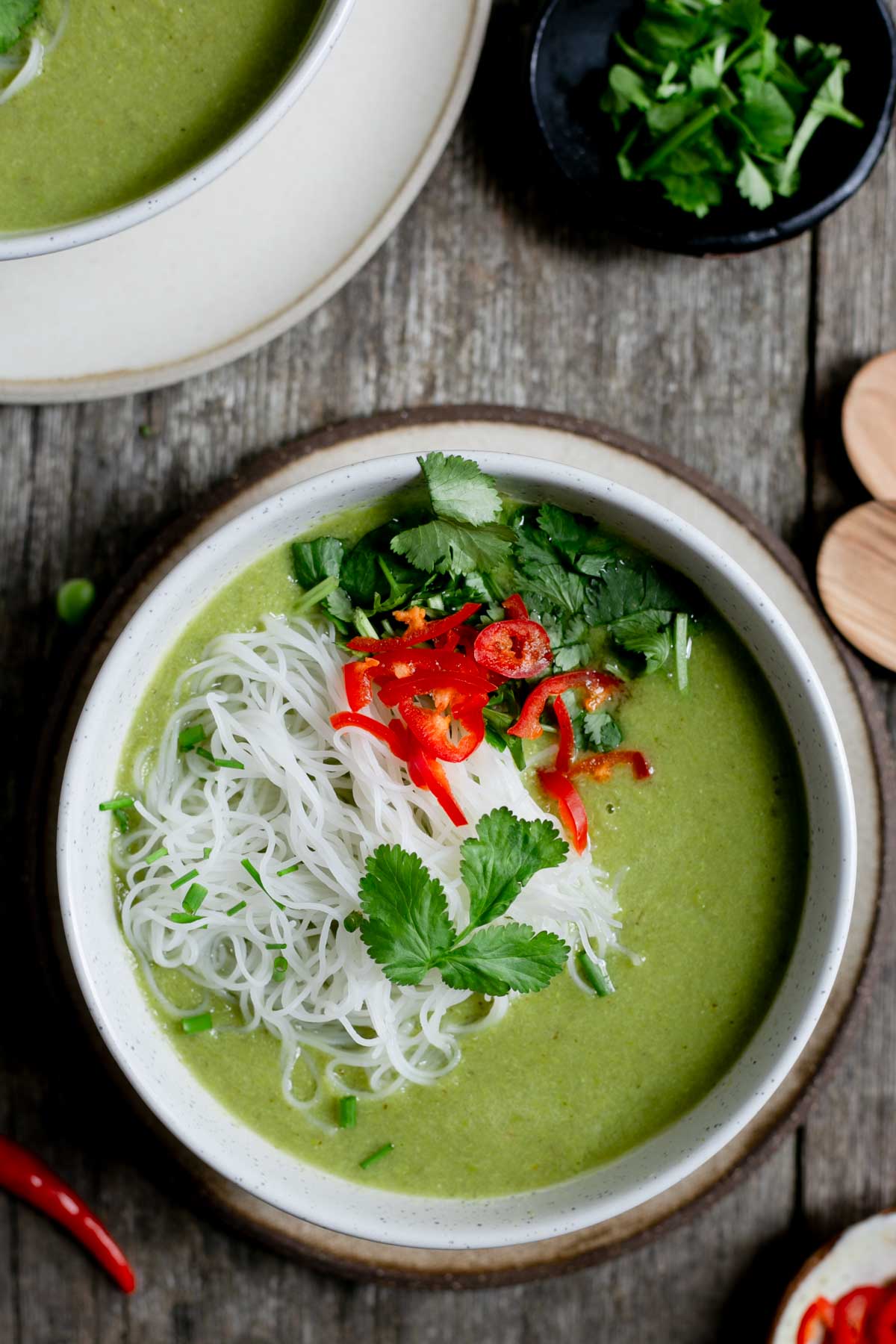 Thai Style Pea and Apple Soup #vegan #thaisoup #dairyfree | via @annabanana.co