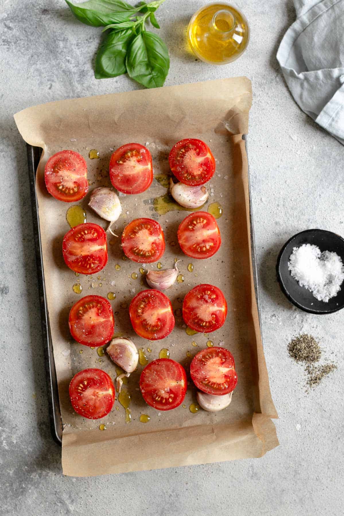 Sweet and juicy tomatoes for bucatini pasta #roastedtomatoes #pastarecipe