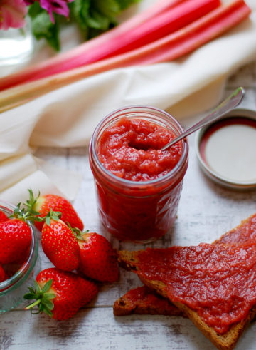 Strawberry and Rhubarb Jam with Cardamom