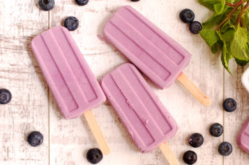 Blueberry and Purple Sweet Potato Poppsicles
