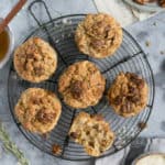 Easy recipe for delicious breakfast muffins with pecans | via @annabanana.co