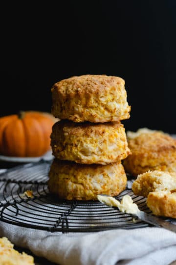 Delicious pumpkin and cheese scones