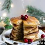 Totally delicious rum & raisin pancakes, great treat for #Christmas breakfast or brunch! #Christmas #pancakes #breakfast #vegan #dairyfree | via @annabanana.co