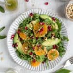 Super-clean avocado and clementine salad with juicy pomegranate #vegan #dairyfree #healthy | via @annabanana.co