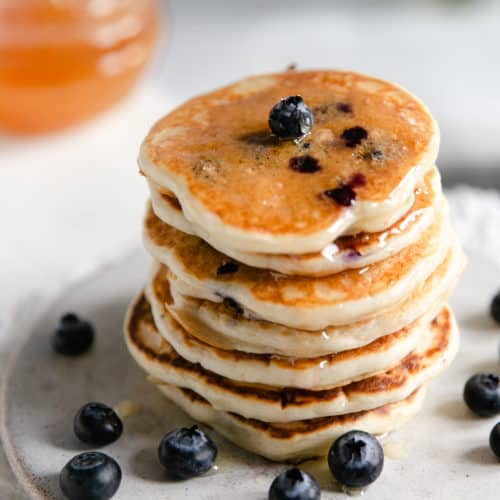 Blueberry Pancakes (Vegan) - Anna Banana