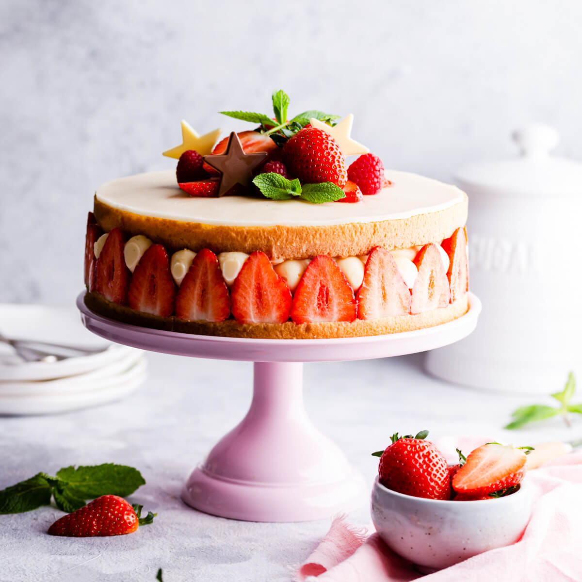 Strawberry Pie – Fraisier – Kitchen Secrets – Practical Recipes