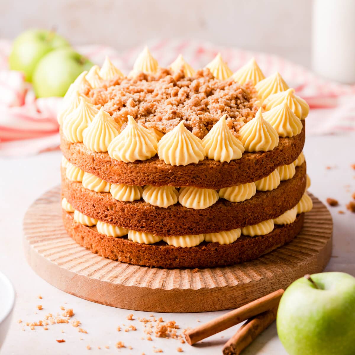 High Altitude Apple Cider Layer Cake - Curly Girl Kitchen