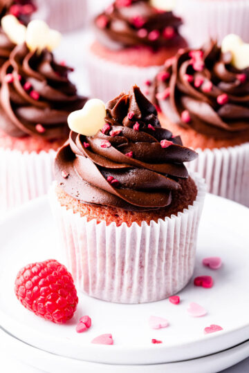 Chocolate Raspberry Cupcakes - Anna Banana